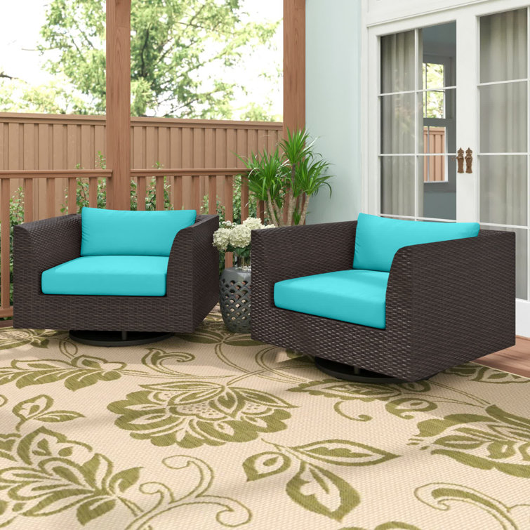 Sol 72 Outdoor™ Tegan Swivel Patio Chair with Cushions & Reviews Wayfair